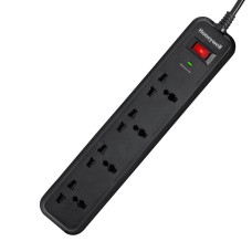 honeywell 4 out surge protector with master switch – Black honeywell 4 out surge protector with master switch – Black